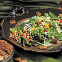 Asparagus and Roasted Pepper Salad with Toasted Pecans